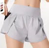 Tute da donna pantaloncini da palestra vestito gonna da tennis lu yoga corsa pantaloni sportivi casual elastico in vita pantaloni corti tasca abiti midi tecnici pile allenamento leggings ragazza