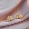 Brincos de ouro Huami14k 925 jóias de prata super fadas temperamento borboleta asa oca para as mulheres 2021 incomum