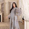 Этническая одежда Eid Abaya Dubai Turkey Sequin Mesh Мусульманские вечерние платья Кафтан Abayas для женщин Марокканский кафтан Ислам Djellaba Femme