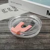 12 color Drinkware Lid 12oz / 16oz / 20oz / 30oz straw cover transparent multicolor leak proof straight cup sealing cover T2I53025