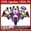 Kawasaki Ninja zzr400 jzr600 1993 1994 1995 1996 1998 1999 07 84HC.16 New ZZR 400 600 ZZR-400 2001 2002 2003 2004 2004 2005 2006 2007 보라색 녹색 페어링