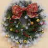 DIYクリスマスガーランド新年の装飾人工的な松の針プラスチックグリーン花輪クリスマスツリー装飾家の装飾Q0812
