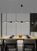 Pendant Lamps Nordic Style Restaurant Chandelier Creative Modern Simple Table Bar Long Three-headed El Front Desk