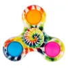 Duw bubble regenboog fidget spinner party gunst mode bubbels sensorische decompressie handspinners figit speelgoed groothandel