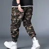 Men Plus Size XL-7XL Camouflage Tooling Trousers Plus Fertilizer Big Fashion High Quality Casual Pants For Mid Age Man X0621