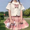 Uniformi scolastiche giapponesi Gonna a pieghe da donna XS-2XL Harajuku Preppy Plaid a vita alta s dolce Ladies A-line Kawaii Mini 210608