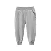 1 2 3 4 5 6 7 8 9 Jahre Jungen Lange Sporthose Kinder Mädchen 100 % Baumwolle Feste Hosen Frühling Herbst Lässige Jogginghose 211103