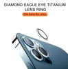 Luxury Bling Diamond Lens Camera Protector For iPhone 13 12 11 Pro max mini Lens Tempered Glass