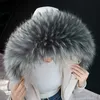 Di inverno Delle Donne Della Pelliccia Del Faux Sciarpa Delle Signore Calde Multicolor Finta Pelliccia di Volpe Scraves Fluffy Scialle Cappotto Cappotto Con Cappuccio Collare 2020 nuovo H0923