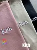 Hoodie Men's Women's Kith Placket Button Button Sweater Sweater مقنعين جودة عالية الأزواج من النوع الثقيل Sweatshirt63qy