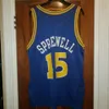Męskie Vintage Latrell Sprewell Jersey By Champion 90. Mężczyźni Kobiety Młodzież Koszulki Koszykówka XS-6XL