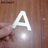 Laser Cutting Flat House Letter/Number 304 Grade Stainless Steel Small Size Home Letters Custom Made Available Other Door Hardware