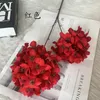 2 Branch Silk Hydrangea Bloem met stelen Kunstbloemen voor Bruiloft Home Party Shop Baby Shower Decoration