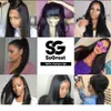 28 30 40 Inch Human Wigs for Black Women Pre Plucked Brazilian Hair 13x4 Frontal Full Hd Straight Lace Front Wig4987000