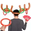 Christmas inflatable antlers deer head ring elk antler headband throwing rings Game hat