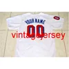 Beers Movie Jersey Button Down White 17 Doug Remer 44 Joe Coop Cooper 100% Sömda anpassade basebolltröjor Alla namnnummer