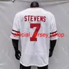 2020 NCAA New Mississippi State Bulldogs MSU Futebol Jersey College 7 Stevens Branco Tudo Costurado e Bordado