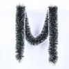 Juldekorationer 5st 2m färgband Trädkrans hänger mörkgrön vit Många formar ornament