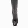 ALLISEFOサイズ33-43トカゲのテクスチャの女性のハイヒールのブーツファッションセクシーな秋冬の靴女性ニーハイブーツライディングブーツ210611