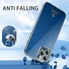 Protezione dell'obiettivo della fotocamera di lusso Protezione antiurto Silicone Soft Plating Plating Gold Case 12 11 Pro Max Mini Back Cover Fundas