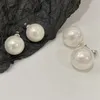 Nischdesign Pearl Stud Round Bead örhängen Temperament Enkel klassisk mode all-match ins kvinnliga smycken