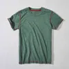 DT3026 manga curta t-shirt homens simples casual jovem moda chique tops algodão cor macia combinando redondo pescoço fino ajuste t tees h1218