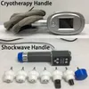 Tragbares 2-in-1-Gerät zur Kryo-Pad-Kryolipolyse zum Einfrieren von Fett mit Stoßwellengriff gegen Stoßwellen-Cellulite