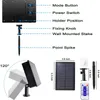 LED 문자열 호스 조명 10m 20m 30m 태양 전지 패널 8 모드 원격 제어 크리스마스 빛 야외 IP65 방수 장식 웨딩 파티 정원