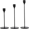black taper candle holders