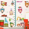 The train height to stick Children's cartoon feet in height The third generation of removable wall stickers 210420