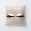 Fundas de almohada con estampado de ojos hermosos, cubierta sólida de terciopelo suave para herramienta de oficina en casa, cojín decorativo/decorativo