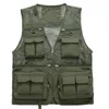 Avlastning Mäns Vest Tactical WebBed Gear Coat Sommar Pike Waistcoat Tool Många ficklampa Arbete Ärmlös Jacka Man 210527