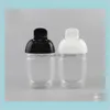 Bottles Packing Office School Business Industrial 2 Colors 30Ml Pet Plastic Half Round Cap Childrens Carry Disinfectant Hand Sanitizer