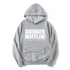 Mäns Tröjor 2021 Office Sweatshirt / Woemn Fleece Dunder Mifflin Paper Inc Hoodie Unisex Crewneck Kvinna Hooded