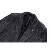 Veste de marque de mode d'automne manteau de laine pour hommes manteaux d'affaires à simple boutonnage vêtements pour hommes tendance mi-long trench-coat hommes 211122