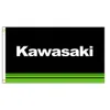 3x5fts Japan Kawasaki Motorfietsraces Vlag voor auto -garagedecoratie Banner