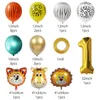 Feestartikelen Cartoon Forest Ballon Set voor verjaardag Feesten Scène Layout Props Evenement Decor Latex Foil Ballonnen