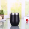 12 uncji Kubek wina 14 Style Insulated Cup Szkło ze stali nierdzewnej Solid Color Double Wall Piwa Kubek Kawowy T500932