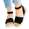 أسافين الأحذية للنساء عالية الكعب الصنادل الصيف حذاء جديد فليب chaussures فام منصة الصنادل زائد الحجم 35-43 SSEDS3322