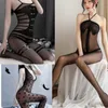 Collants Sexy, sous-vêtements pour femmes, bonneterie noire, entrejambe ouvert, lingerie intime, tuyau, produits sexuels chauds