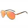 Modepiloten polarisierte Sonnenbrille M￤nner 60mm klassischer Designer Sonnenbrillen Spiegel Metall Rahmen UV400 Outdoor Herren Brillen mit