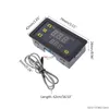 Digital Temperature Controller -60~500 degree K-type M6 Probe Thermocouple Sensor Embedded Thermostat 210719