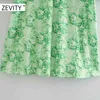 women fashion turn down collar print green shirt dress office ladies button business vestido chic straight dresses DS4434 210420