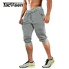 Tacvasen 3/4 Katoen Broek Heren Joggers Gym Training Running Casual Onder Kniehorts Tapered Sports Joggingbroek 210713