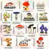 50 PSC Color Mushroom Stickers Toys For Children Anime Sticker för Scrapbook Notebook Laptop Phone Kylskåp Waterproof Decals Kids G2187857