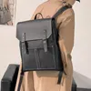 Designer escola malas bolsa de computador grande capacidade mochila couro macio moda bolsa para homem negócio casual bolsa de viagem saco de viagem simples design estilo coreano hbp