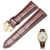 Zegarek zegarka Ogrzewa Skórzana Watchband dla VC 4600E / 000a-B487 Series Zegarki Paski 18 19 20 22 22 mm Czarny Blue Brown Cow Pin Klamra