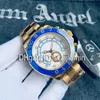 Montre de Luxe Mens Watches 116681 44mm نغمة الذهب الفولاذ المقاوم للصدأ من الفولاذ المقاوم للصدأ مشاهدة ميكانيكية تلقائية