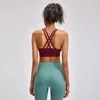 Legging Style European and American New Workout Exercise Underwear Womens Double Shoulder Strap Cross Beauty Back Yoga Running Fitness7800781