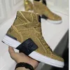 High Tube Genune Leather Glitter Boots Cowhide Couple Thick Bottom Women Men Shoes Metal Skull Nnkle 210911